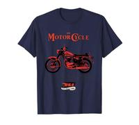BSA Motocicleta Rey De La Reina Highway Retro Camiseta
