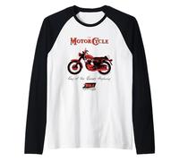 BSA Motocicleta Rey De La Reina Highway Retro Camiseta Manga Raglan