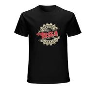 BSA Motorcycles Birmingham England Genuine Parts Mens T-Shirt Fashion Casual Unisex Black tee 3XL