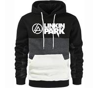 BSapp Mens Contrast Color Sudadera con Capucha para Linkin Park Imprimir Primavera Otoño Caliente Sudadera Manga Larga Fleece Jumpers Tops Sudaderas Ligeras con Capucha con Bolsillo-A||M