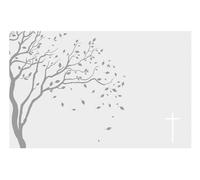 bsb Tarjeta de condolencias para funeral, árbol con sobre.