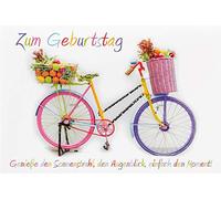 BSB Tarjeta de cumpleaños con bicicleta