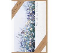 bsb Tarjeta de cumpleaños con texto en alemán "Naturaleza Card - Pradera de flores - sobre papel kraft