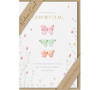 bsb - Tarjeta de cumpleaños - Nature Card - Tarjetas sostenibles para cumpleaños - Tarjetas de cumpleaños con sobre - Tarjeta de cumpleaños para mujeres y hombres - Tarjeta de felicitación 11,5 x 17