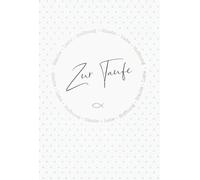 bsb Tarjeta de felicitación para bautizo "Zur Taufe" en un diseño elegante.