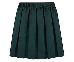 BSBAAA FASHIONS® Falda de uniforme escolar para niñas de 4 a 18 años, verde botella, 15-16 Años