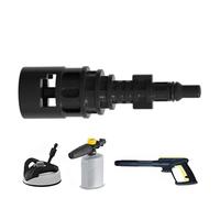 Bsbkoj Adaptador de manguera de alta presión | Adaptador para manguera de jardín a limpiador de alta presión, convertidor de tubería, accesorio de acoplamiento rápido, jeringa de agua para césped