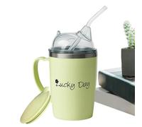 Bsbkoj Adult Sippy Cup 350 ml Feeding Bottle with Soft Straw, Spillproof Senior Mouthpiece, Medical Drinking Taza Liquid Container with Handles, Pacient Aid for Rehabilitation