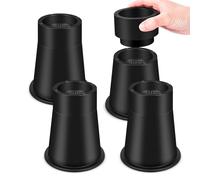 Bsbkoj Alzadores de cama - Extensor de pie ajustable apilable antideslizante - Elevadores de patas de sofá para sofás - para la familia y los en casa y en la oficina