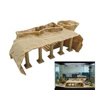 Bsbkoj Aquarium Underground Roman Column Cave, 24cm Tunnel Fish Tank Shelter, Ancient Ruins Shelter Cave with Professional Style, Underwater Tunnel for Fish Tank Home and Apartment