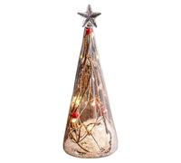 Bsbkoj Árbol de Navidad de Mesa, Pequeño Árbol de Navidad, Árboles de Cristal de Padre con luces, Decoraciones de Brillante, centros de Mesa para el Hogar