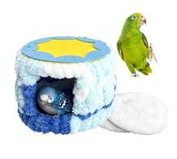 Bsbkoj Bird Bed - Plush Warm Parakeet Nest with Soft Pad for Parrot, Cockatiel, and Conure, Bird Cage Accessory for Lovebird, Finch, and Small Animal Comfort in Winter or Nighttime Use