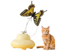 Bsbkoj Butterfly Cat Toy, Electric Interactive Motion Toy Cats, Automatic Fluttering Pet Accessory Exercise, Training, Climbing, Scratching, Play, Outdoor Enrichment, Mental Stimulation