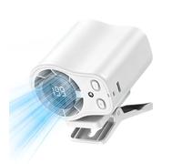 Bsbkoj Car, Clip On Low Noise LED Display Portable Cooling for Vehicle Air Circulation, Adjustable Multi Speed Design Feature, Clip On for Cycling Traveling Fishing Camping Beach Road Trip