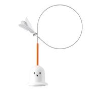 Bsbkoj Cat Toy Wand, Suction Cup Kitten Teaser, 3.35x29in Portable Feather Teaser with Bell, Versatile Hands Play, Interactive Pet Exercise Stick for Indoor Pet Entertainment