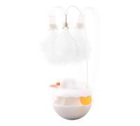 Bsbkoj Cat Toys, Interactive Kitten Fun Stick, Detachable Feather Duck-Shaped Resin Toy, Lightweight Play for Indoor and Outdoor, Ideal for Birthday, Easter 3.54x9.84 Inches