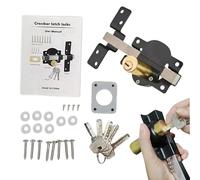 Bsbkoj Cerradura de cerca, cerradura de muelle, accesorio para puerta de jardín para exteriores, granja, jardín, patio, almacén, piscina, dormitorio