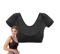 Bsbkoj Chaleco antisudor para mujer, almohadilla a prueba de axilas, lavable, reutilizable, chaleco de manga corta de secado rápido, protector transpirable