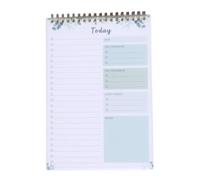 Bsbkoj Checklist Pad, Writing Pad Organizer, 52 Sheets Productivity Things to Memo Pads, Portable Daily Planner Notebook, Task Organizers for School, Tasks and Goals, 10.31x6.5 inches