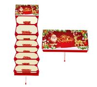 Bsbkoj Christmas Money Holder - 10 Slot Santa Cash Organizer for Holiday Gifting, Party Supplies with Easy Storage Function, Festive Gift Envelope for Men Women Boys Girls Teens Family Friends