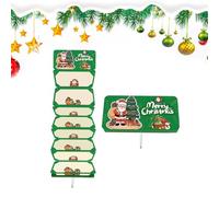 Bsbkoj Christmas Money Holder - 10 Slot Santa Cash Organizer for Holiday Gifting, Party Supplies with Easy Storage Function, Festive Gift Envelope for Men Women Boys Girls Teens Family Friends