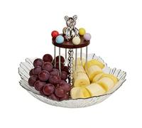 Bsbkoj - Cuenco para frutas, decoración de mesa con forma de pétalos, bandeja expositora para aperitivos para mesa, para pastas y verduras, aperitivos, dulces, cocina, buffet, de cumpleaños