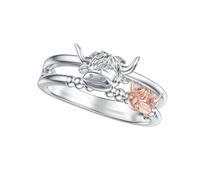 Bsbkoj Cute Jewelry, Mothers Day Cow Head Fashion Accessory Adjustable Women’s, Unique Holiday Gift for Women, for Birthday Daughter Wife Valentine’s Appreciation Commemoration Use