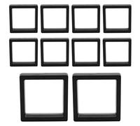 Bsbkoj de presentación flotante 3D, marco flotante 3D para joyas, 10 unidades, de almacenamiento flotante 3D, organizador de colección de películas de polietileno transparente para fines