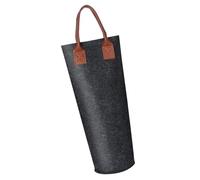 Bsbkoj de Vino Individual, Reutilizable Felt Travel Wine Holder, 12,8 x 4,13 x 4,13 Pulgadas, Adecuado para Botella térmica portátil para champán, Fiestas, pícnics, Weddings and Dinner Events, Dark