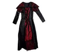 Bsbkoj Disfraz de vampiro, traje de cosplay de disfraz, noble traje gótico de halloween con tapa, ropa de fiesta elegante para eventos de ropa aterradora inspirada en la princesa e