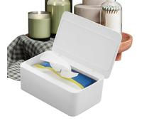 Bsbkoj Dispensador de toallitas húmedas, contenedor de toallitas para bebés, 7,48 x 4,72 x 2,95 pulgadas, de almacenamiento de pañuelos reutilizable, tapa fácil de abrir, diseño de bloqueo de