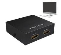 Bsbkoj Divisor de Video - Adaptador 4K 1 Entrada 2 Salidas | Separador Televisor para Pantalla Extendida - para Espejo de Pantalla, Proyector, Consola, Tableta, Home Cine, y