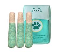 Bsbkoj Durable Catnip Toy, Safe Teething Relief, 3 Pieces Chew Toy with Flapping Build, Soft Cotton Material, Interactive Fun Prop with Colorful Style, Indoor Play for Kitten & Home