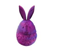 Bsbkoj Easter Bunny Egg, Surprise Animal Toy Container, Versatile with Decorative Feature, Large Scale Holiday Ornament, Fidget Toy Storage with Whimsical Design, Gift for Home and Office