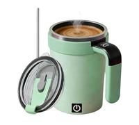 Bsbkoj Electric Self Stirring Coffee Taza, 380 ml Temperatura Display Cup, Hot Chocolate Self Mixing Container with Automatic Motor, Smart Drinkware with Leakproof Lid Design, Ideal para estudiantes