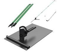 Bsbkoj Golf Swing Trainer Aid, Adjustable Portable Swing Plane Practice System For Golf Improvement Training Device For Youth Adults Indoor Outdoor Home Office Driving Range Use