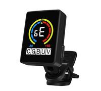 Bsbkoj Guitar Tuner Clip On, Digital Electronic Ukulele Tuner, Portable Music Tuning Accessory for Stage, Practice, Studio, Performance, 1.06x1.46x1.65 Inches, Black
