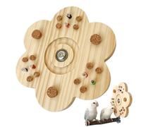 Bsbkoj Hamster Chew Toys, Rotating Hamster Exercise Toy, 6.1x6.1x0.39 Inches Lovebird Playing Device for Metal Stimulation, Parakeet Puzzle Training Chewing Tools