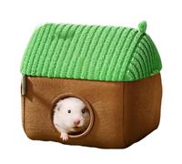 Bsbkoj Hamster Warm Bed, Small Animal Cage House Cushion Fleece Hut