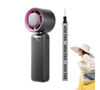 Bsbkoj Handheld Fan, Portable Air Cooler, 7,13 x 2,36 pulgadas Blower with USB Port, Recargable Air Circulator, Handheld Device with Modern Style, Outdoor Supply for Shopping and Camping