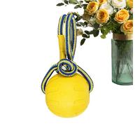 Bsbkoj Handle Dog Ball, Indestructible Chewing Training Ball, Interactive Puppy Toy, Teething Knots, Diseño resistente a las mordazas para masticar y entrenar, 19.69x2.76x2.76 pulgadas