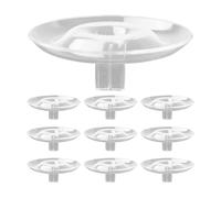Bsbkoj Hydroponic Floral Holder - 10 Piece Transparent Flower Display Stand for Bowls and Vases, Floating Stem Arranger with Easy Placement, Organizer Tool for Fish Tanks Home Décor