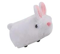 Bsbkoj Interactive Rabbit Plush Toy, Cute Rechargeable Pet Rabbit with Sound, Automatic Obstacle Avoidance, Hunting & Chasing Game for Pet Exercise (5.12x2.76x1.97 Inches)
