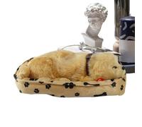 Bsbkoj Lifelike Breathing, Stuffed Animal Dog, 9,84 x 7,08 x 3,15 pulgadas Puppy with Mat, Interactive Plush Comfort, Rhythmic Motion with Realistic Style, Calming Toy for Bedtime and Travel