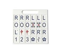 Bsbkoj Mahjong Strategy Board, 24 Slots Portable Solo Training Aid Practice Game Organizer Learning Tool for Beginners Durable Game Accessory, for Home Family Travel Party Holiday Entertainment Use