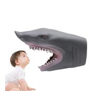 Bsbkoj Marioneta de Mano Saure, títere saure | Dibujos animados Tiburón Animal Títeres de Mano | Marionetas de Cabeza de Animal de Goma Suave de Dibujos Animados,