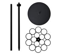 Bsbkoj Medals Hanger Display Rotating, Wall-Safe Tabletop Running Medals Stand, 360-Degree Swivel with 45+ Capacity, Non-Drilling Standing Rack with Modern Style, Holder for Running Soccer