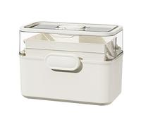 Bsbkoj Medicine Box, Multipurpose Pill Aid Organizer, Removable Medicines Storage Container with Sturdy Handle, Portable Compact Versatile Ideal para la familia, viajes, uso en el hogar