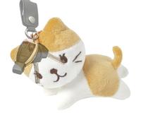 Bsbkoj Mini Llavero De Felpa,Llavero De Felpa De Gato, de Animales de Peluche Suave, Figura Colgante de Juguete de Animal, Llavero Decorativo de Gato, Mini Gato de Peluche para Dama, Mujer y