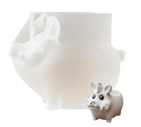 Bsbkoj Molde De Macetero De Silicona - Bonito de Hogar de Silicona en Forma de Salvaje,Molde Para Tiestos | Para Patio, Porche, Jardín, Hogar, Centro De Mesa Con Árbol, Oficinas,